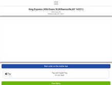 Tablet Screenshot of kingexpresswilliamsville.com